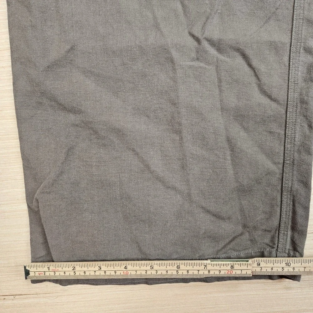 Solitude Pants Mens XXL 46x30 Brown Linen Blend Drawstring Casual Beach Summer